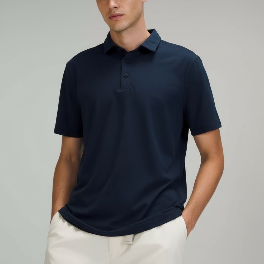 NWT LULULEMON Mens Evolution Polo Nautical Navy Blue S M L XL XXL $88 Retail